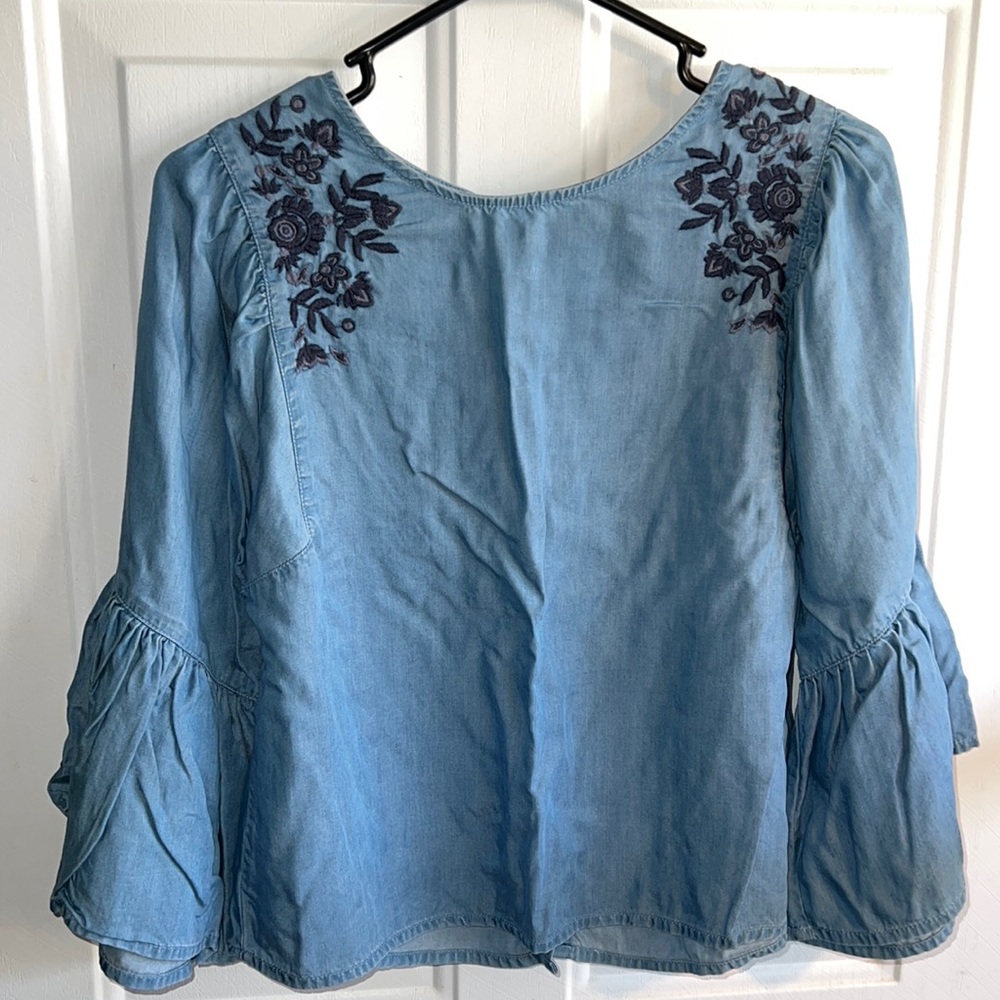 Blue Jean Hollister Top